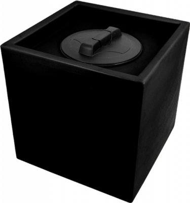 80 Litre Cube Water Tank 45 cm Square Black
