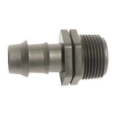 Barbed 16mm Connector To 1/2" BSP Male thread