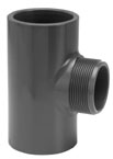 PVC 63mm Tee With 11/2" Male Threaded Branch 16 Bar Rated