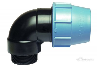 Unidelta Compression Elbow 32mm - 3/4" Male BSP
