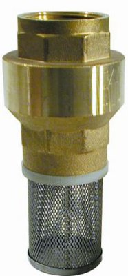 Brass Spring Foot Valve Valve And Filter 11/2" Female Thread