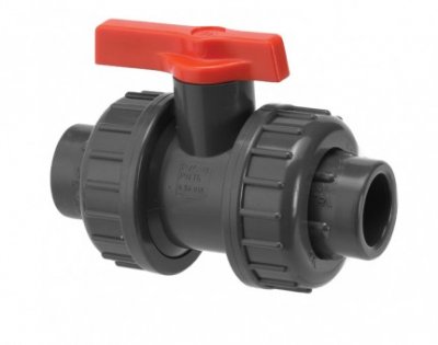 PVC Ball Valve 1/2"-11/2" Female Thread Connected Or ID 40/50/63mm Solvent Weld
