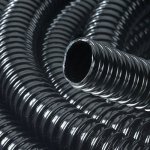 Black Ribbed Tubing