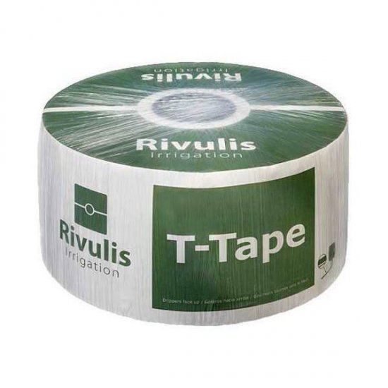 T-Tape 510 16mm 20cm spacing 375 Metre Roll 500LPH Per 100 Metre - Click Image to Close