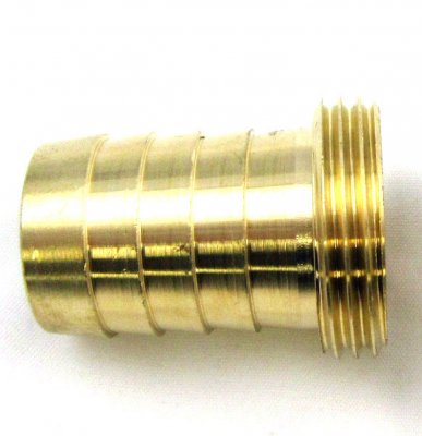 Brass Hose Tail 75mm I/D Pipe - 3" Male thread