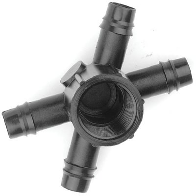 Tavlit Push Fit 4 Way Connector 16mm - 3/4" Female