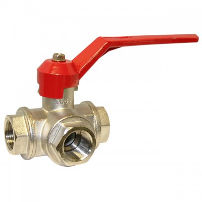 Three Way Brass Lever Ball Valve 2" BSP Female Thread