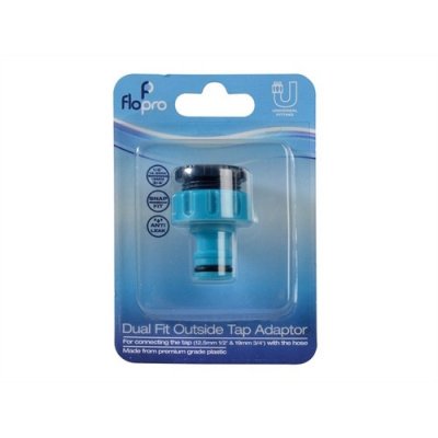 Flopro 70300066 Dual Fit Outside Tap Connector 12.5mm 1/2in