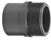 PVC Connector 25/32mm Glue - 1" Male Thread 16 Bar