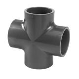 PVC Irrigation Fitting Equal Cross 4 X Glue 20mm 10 Bar