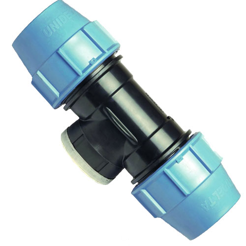 MDPE 90 DEGREE EQUAL TEE WATER MAIN PIPE CONNECTOR WRAS APPROVED 22mm 25mm 32mm 