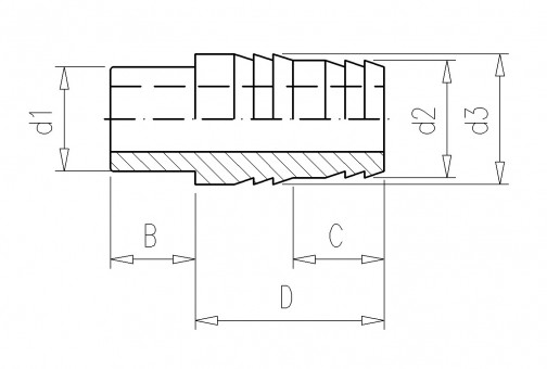 VDL Hose Adaptor-Dimensions